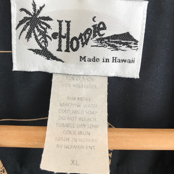 Vintage Howie Hawaiian Button Up Shirt Sz XL - Picture 3 of 6